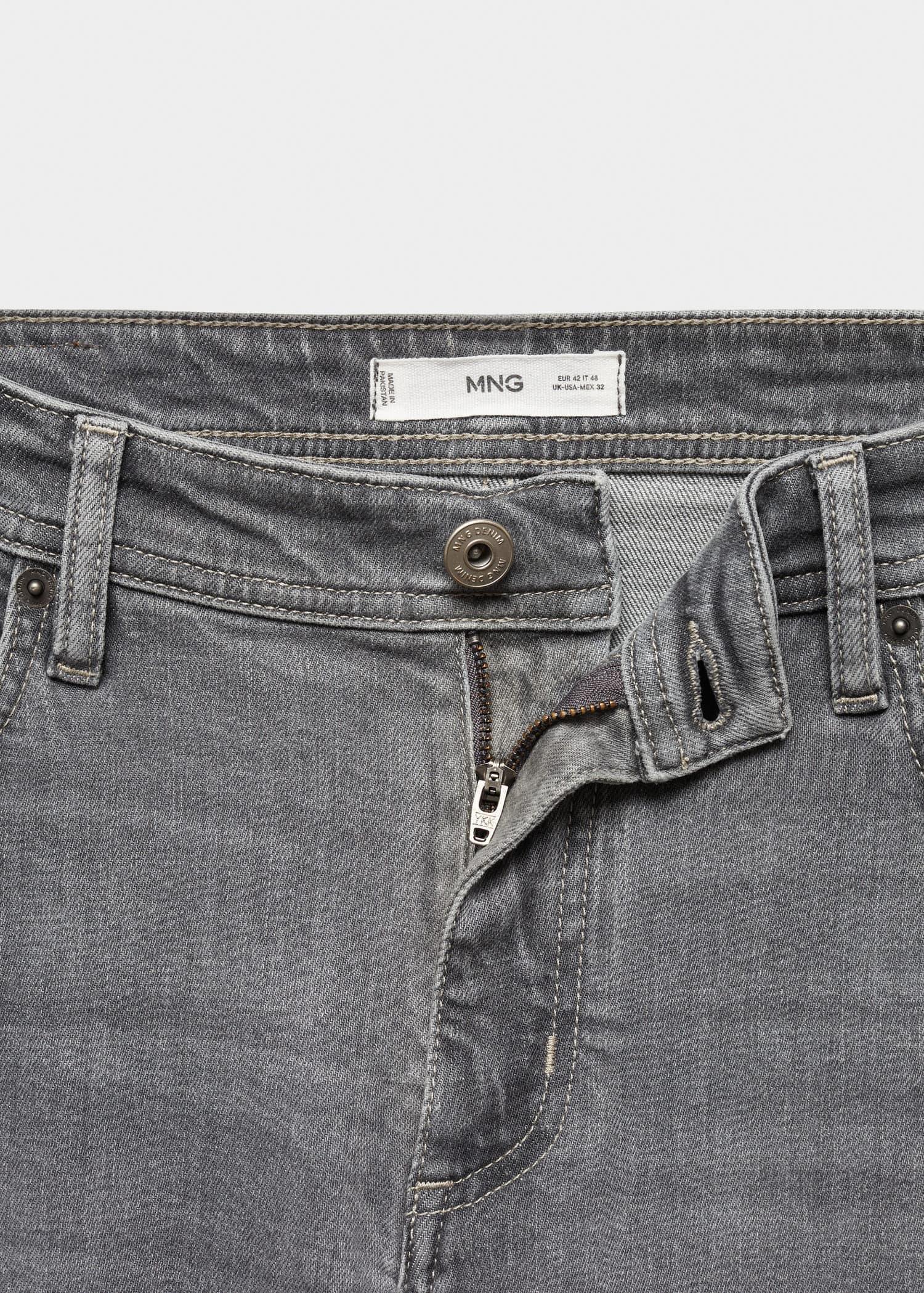 Mango - Grey Jan Slim-Fit Jeans