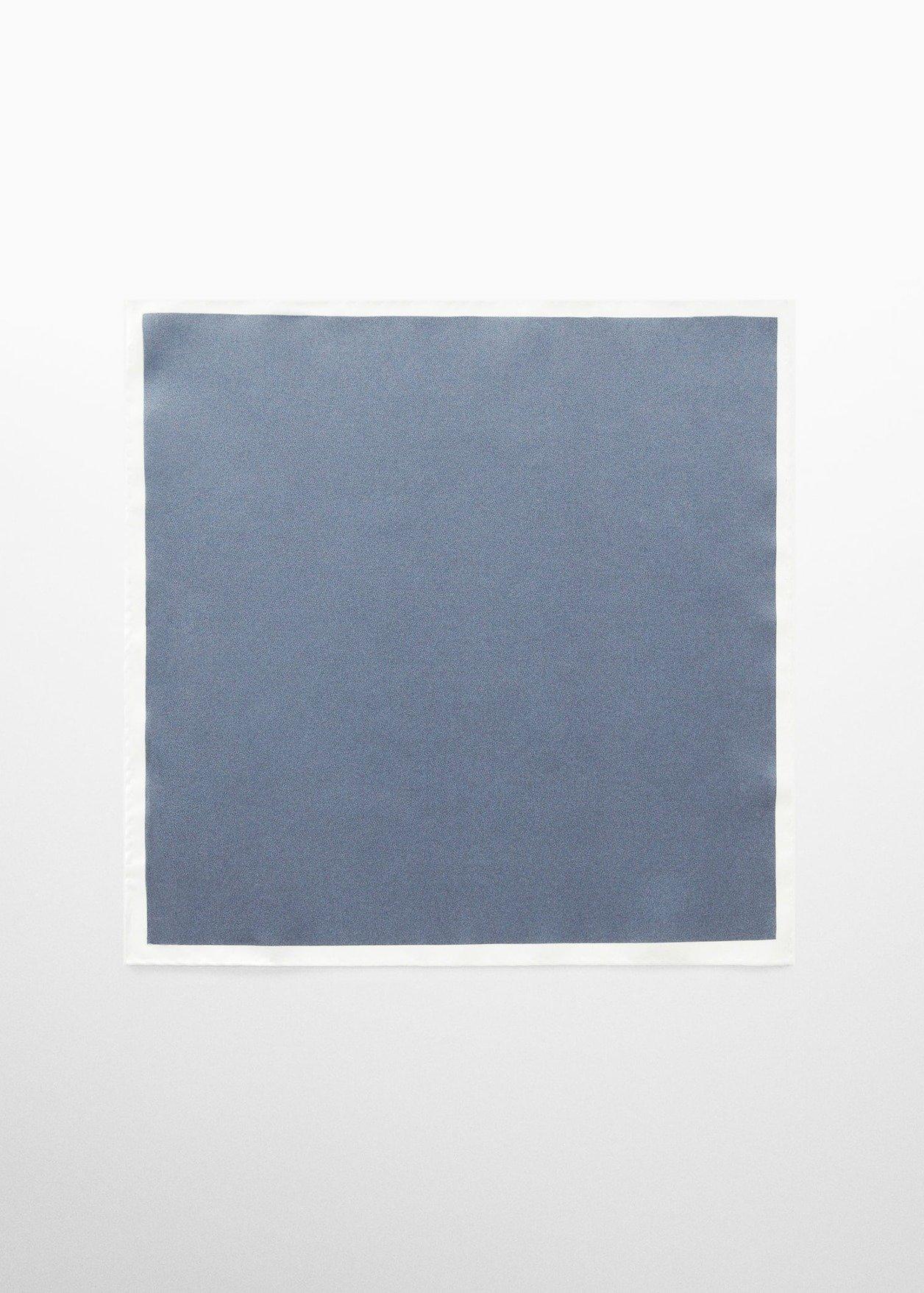 White Mulberry Silk Pocket Square, , large image number 0