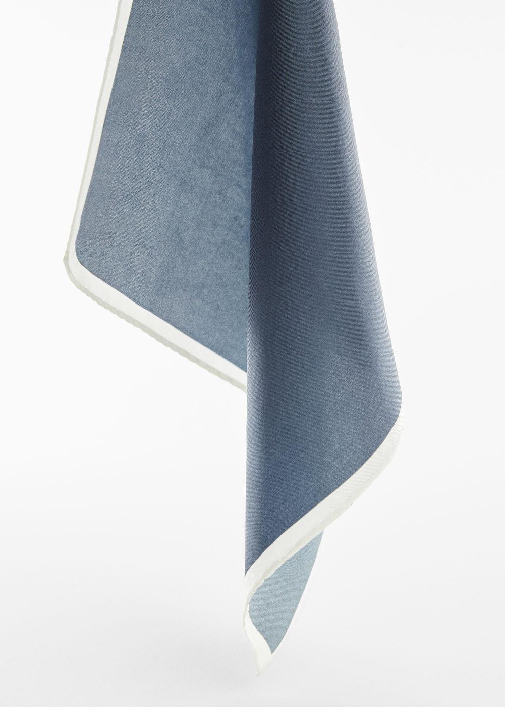 White Mulberry Silk Pocket Square, , large image number 2