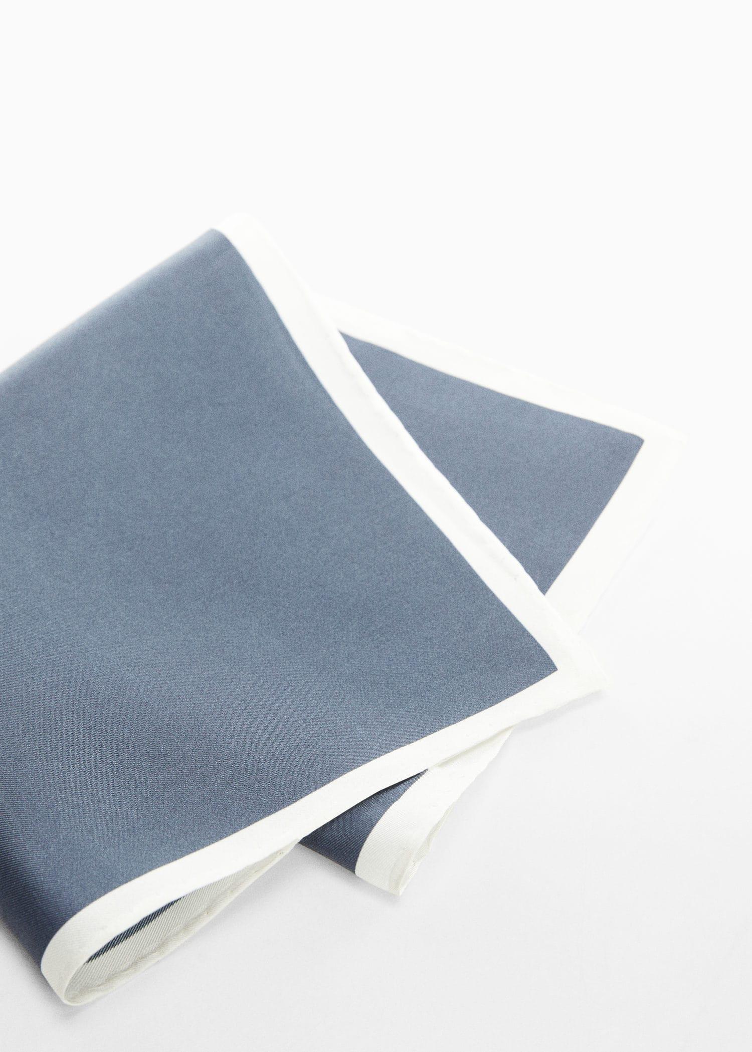 Mango - White Mulberry Silk Pocket Square