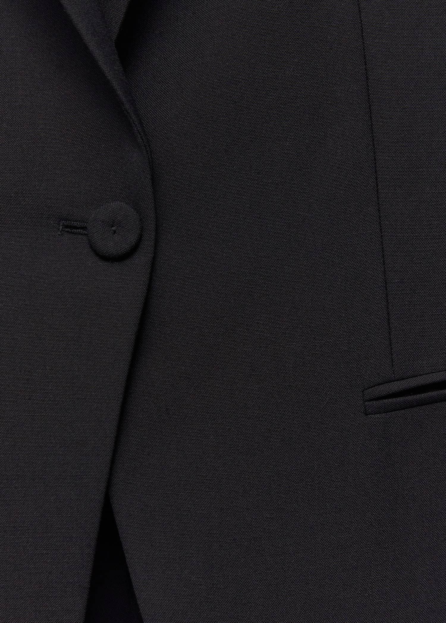 Mango - Black Wool Suit Blazer