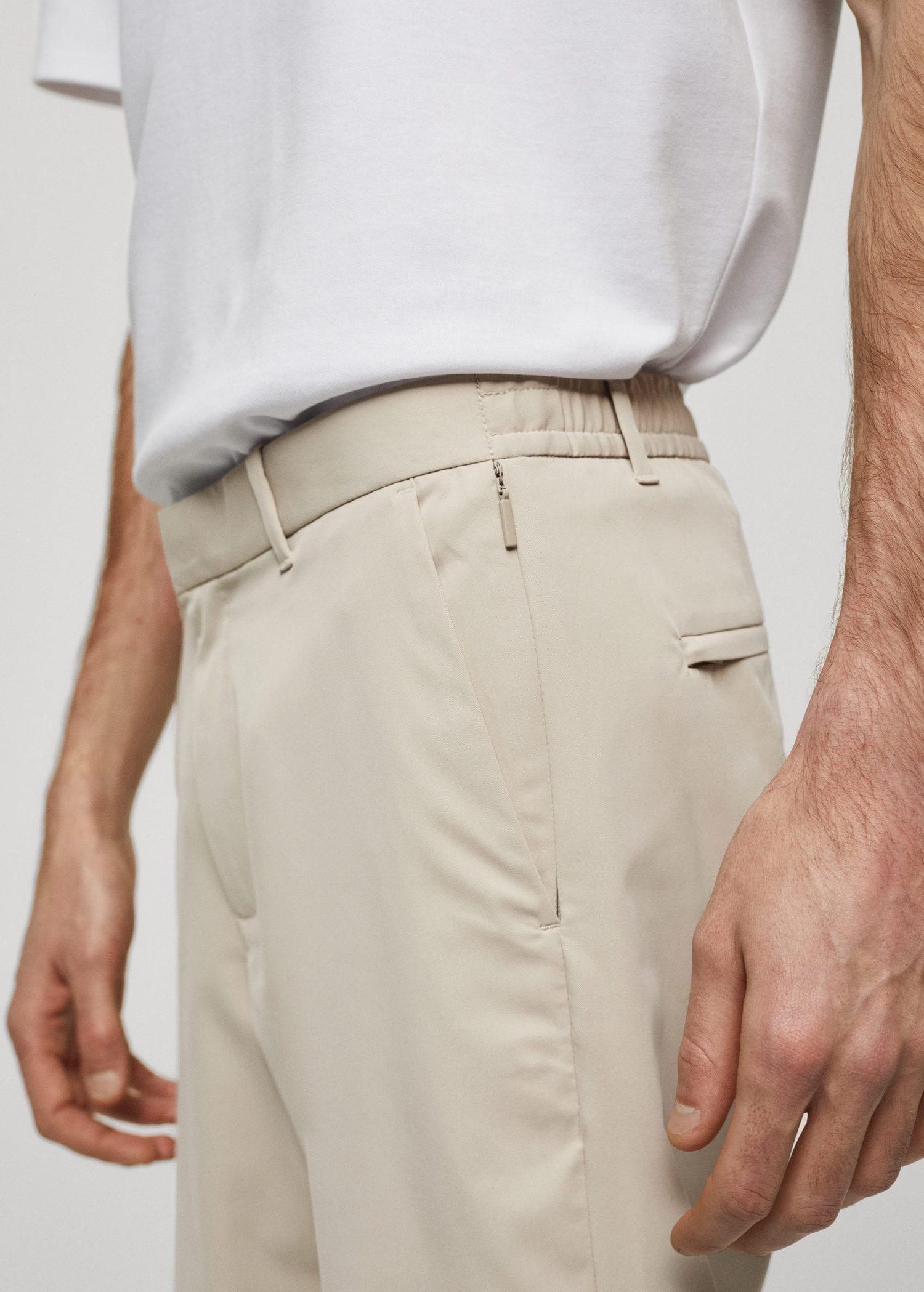 Mango - Grey Solotexa Slim-Fit Trousers