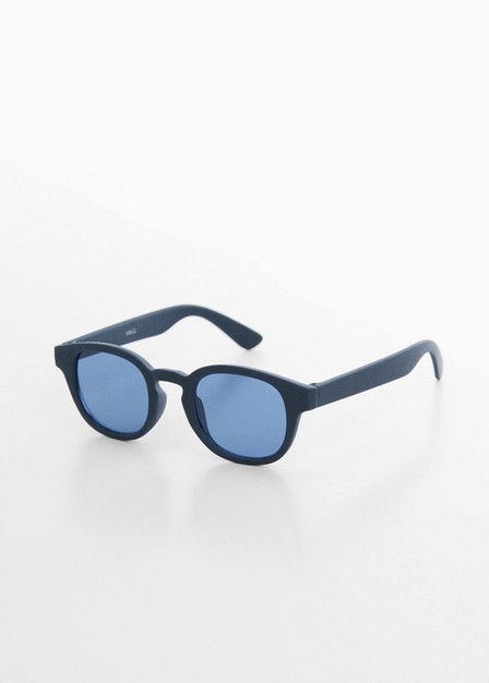 Mango - Navy Acetate Frame Sunglasses, Kids Boys