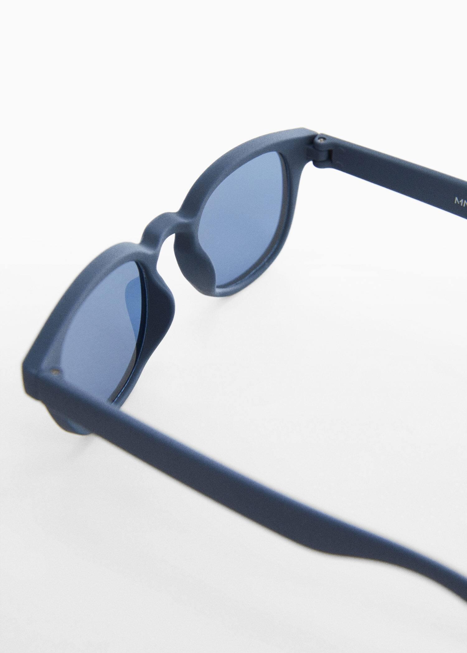 Mango - Navy Acetate Frame Sunglasses, Kids Boys