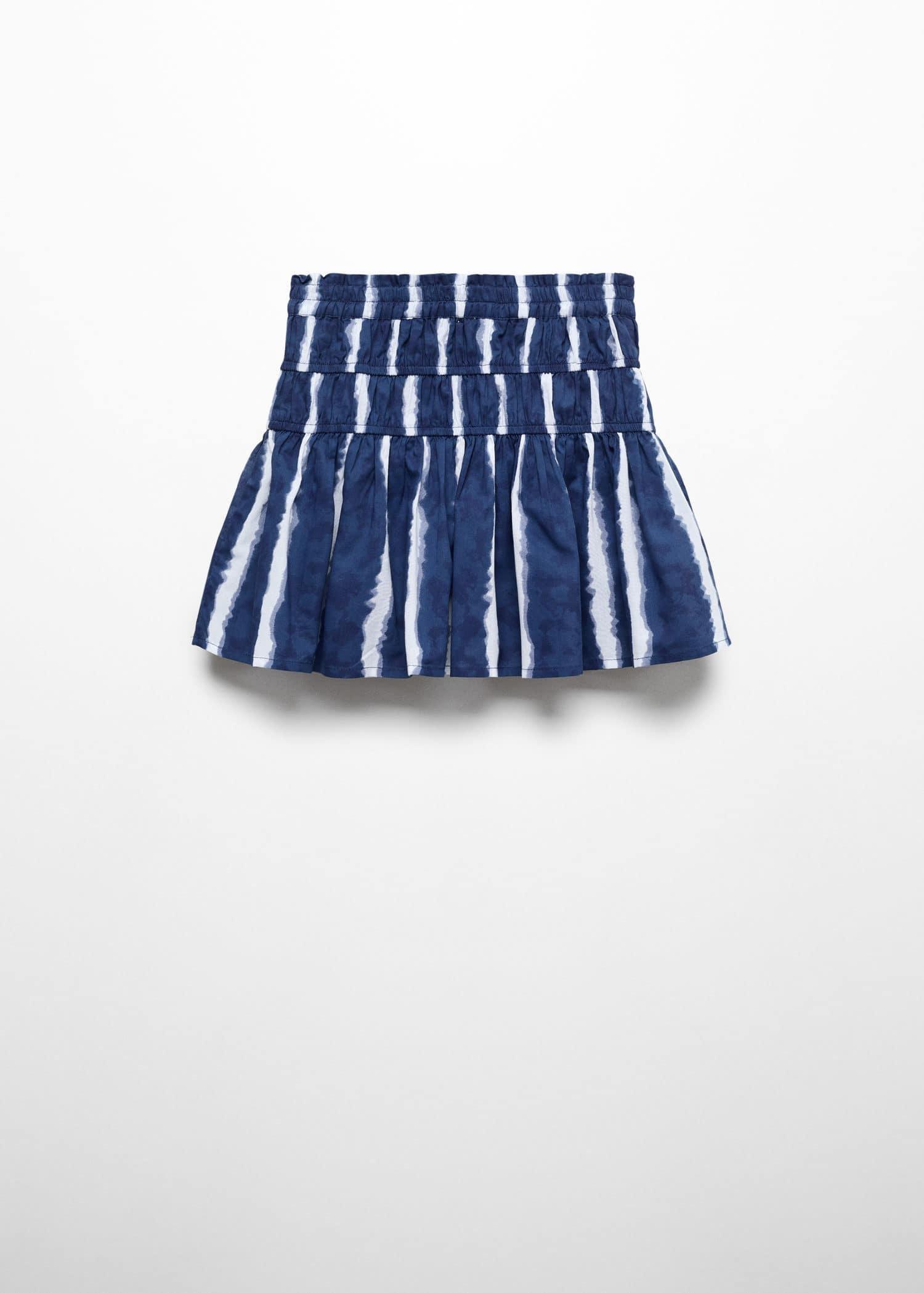 Blue Printed Ruffle Skirt, Kids Girls, , large image number 3