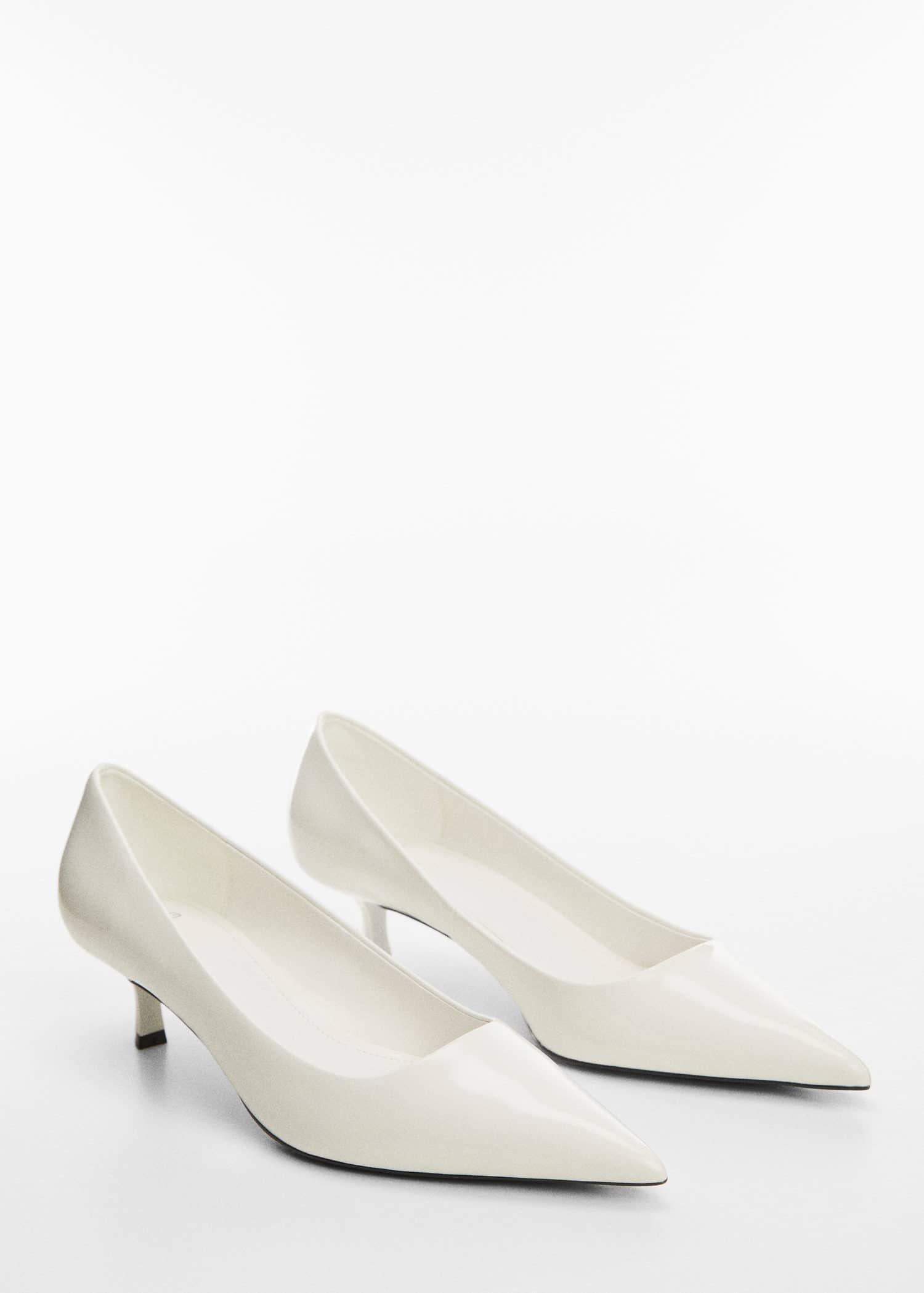 Mango white Kitten heel shoes | Azadea UAE