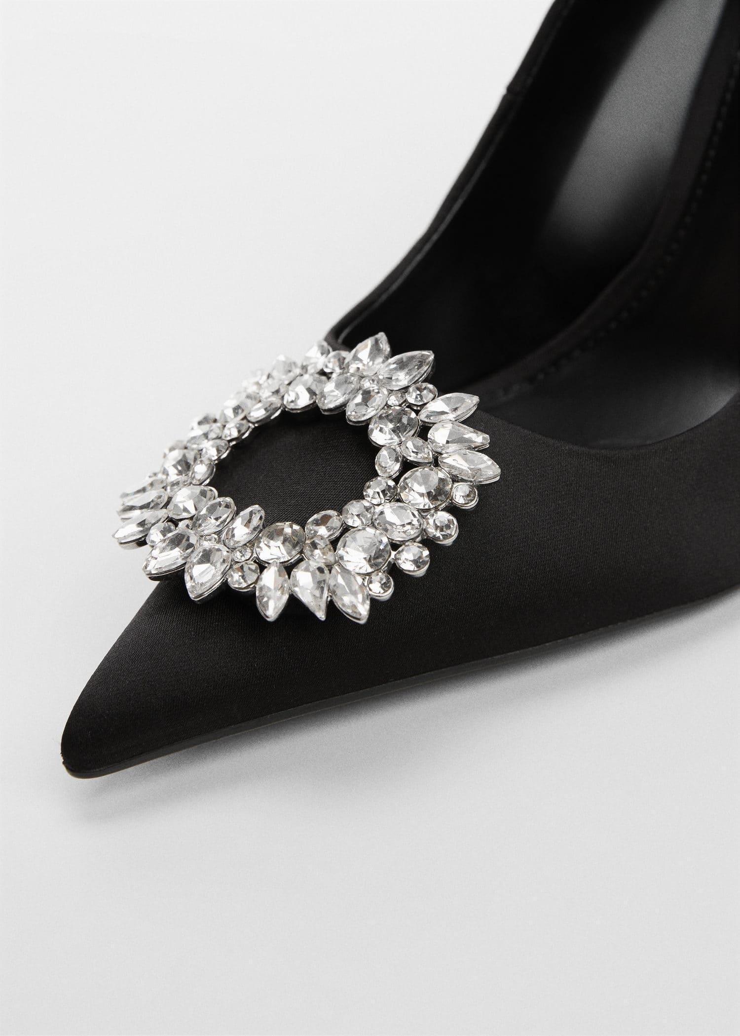 Black Jewel-Heel Shoes, , large image number 3