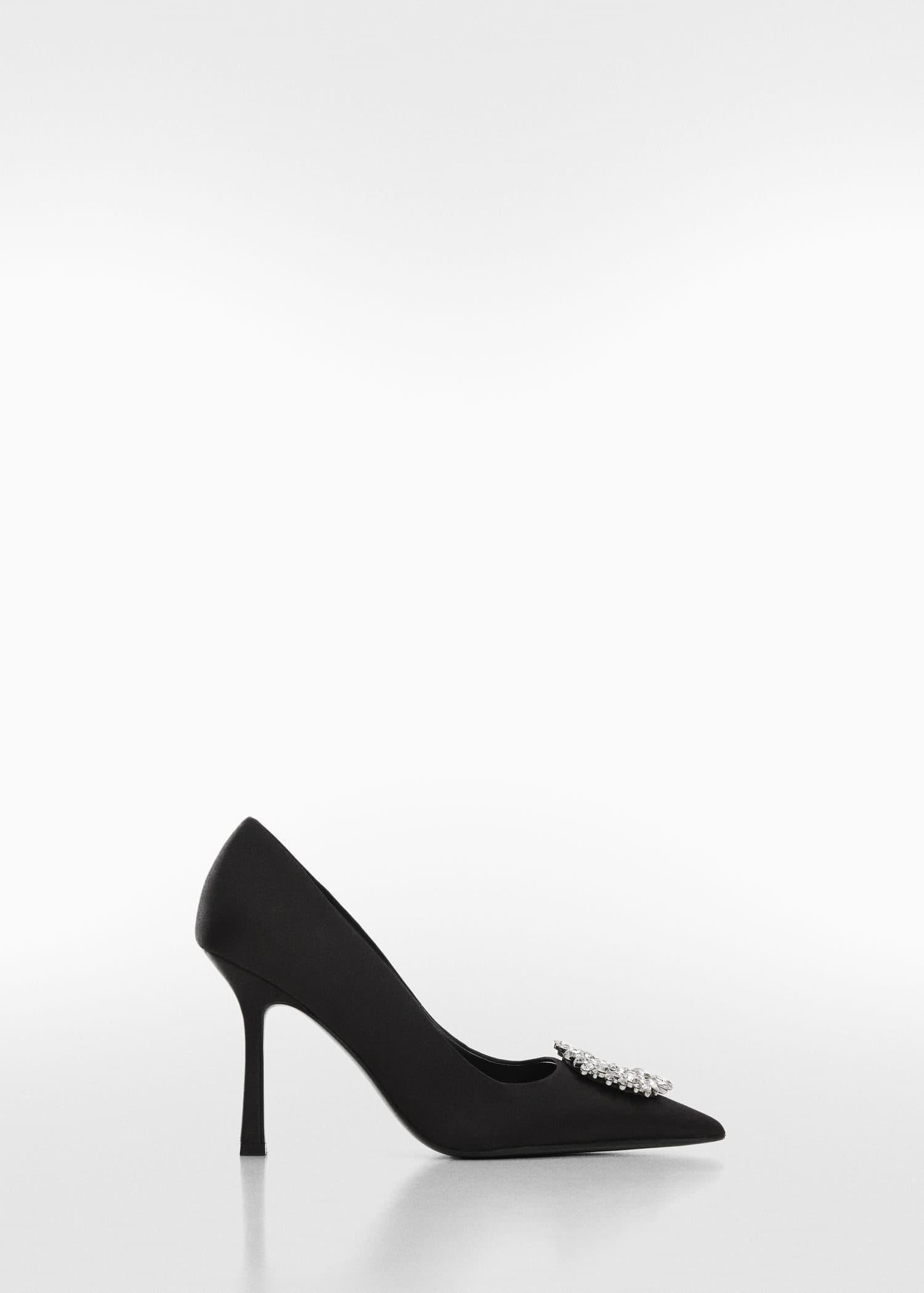 Black Jewel-Heel Shoes, , large image number 4