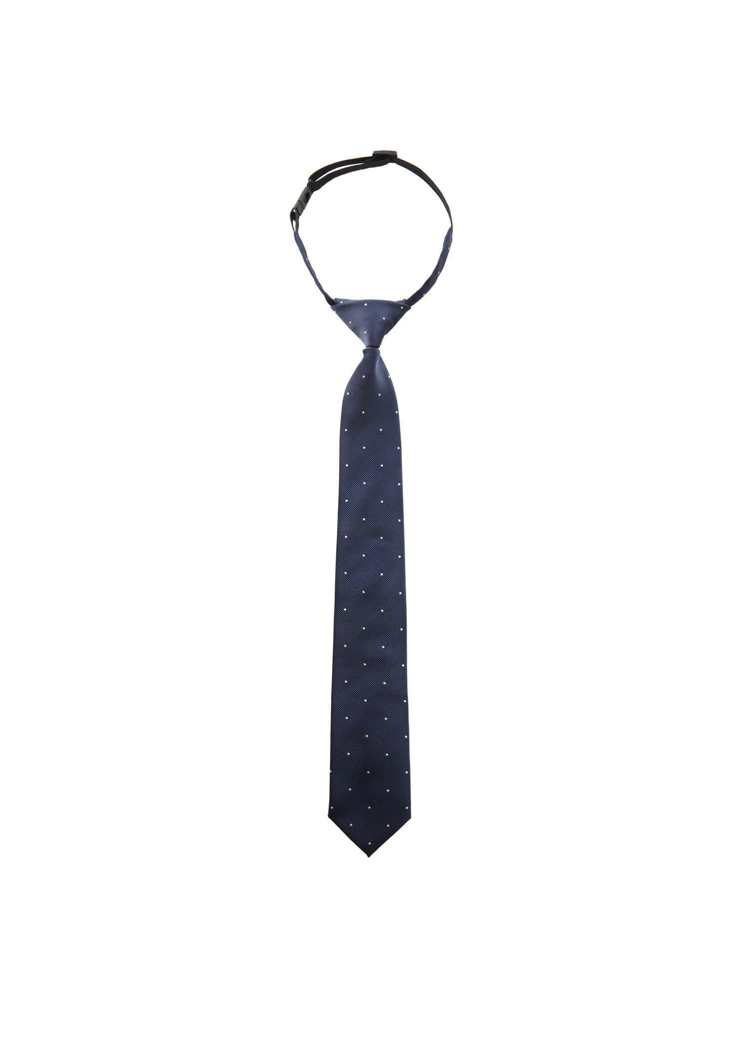 Navy Polka-Dot Tie, Kids Boy, , large image number 1