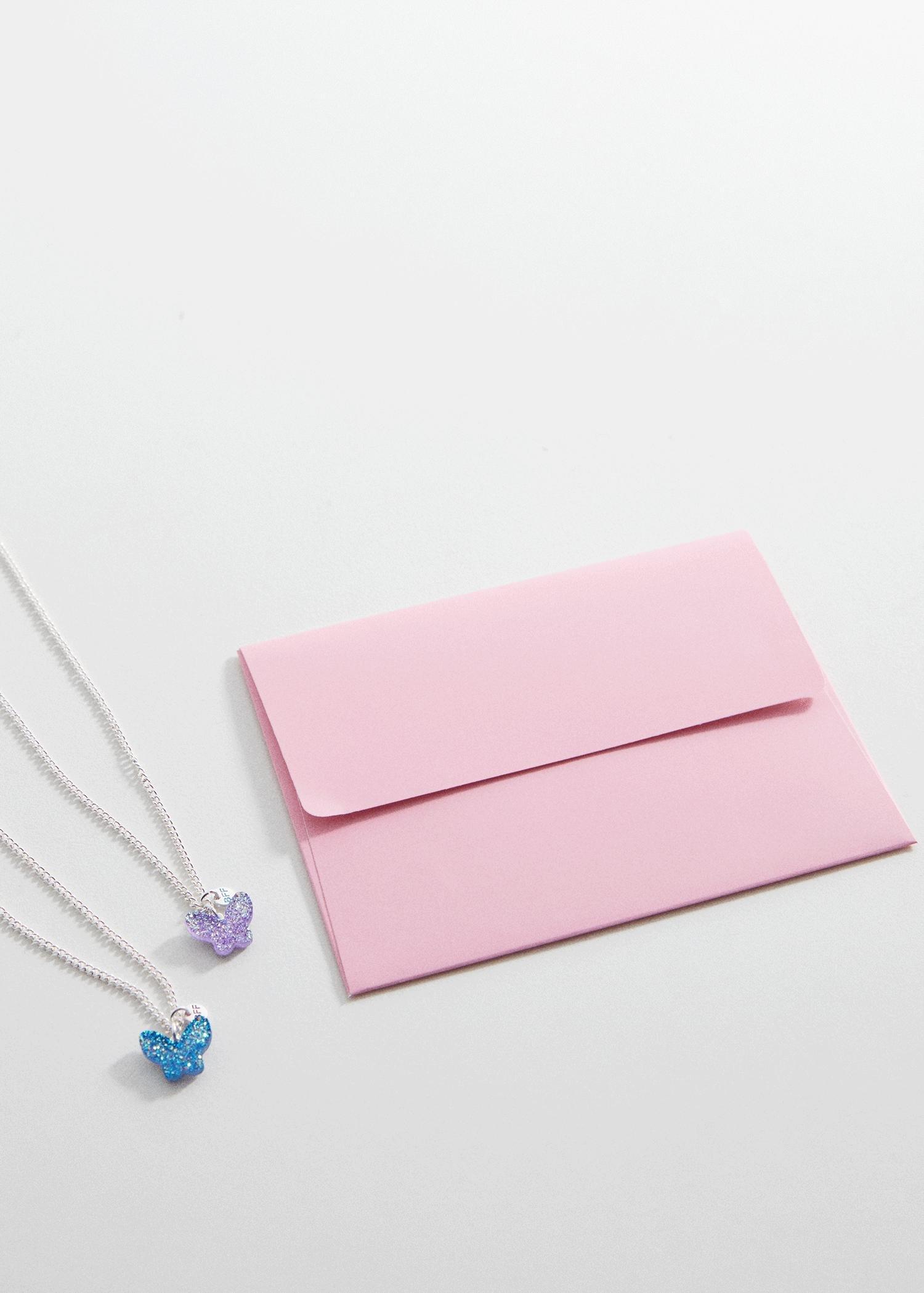 Silver Pack Of 2 Butterfly Necklaces, Kids Girl, , large image number 4