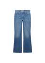 Mango - Blue Medium-Rise Flared Jeans