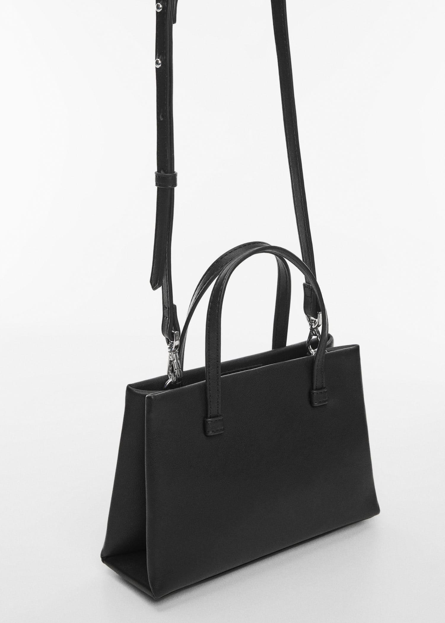 Black Crossbody Bag With Double Handle, , large image number 4