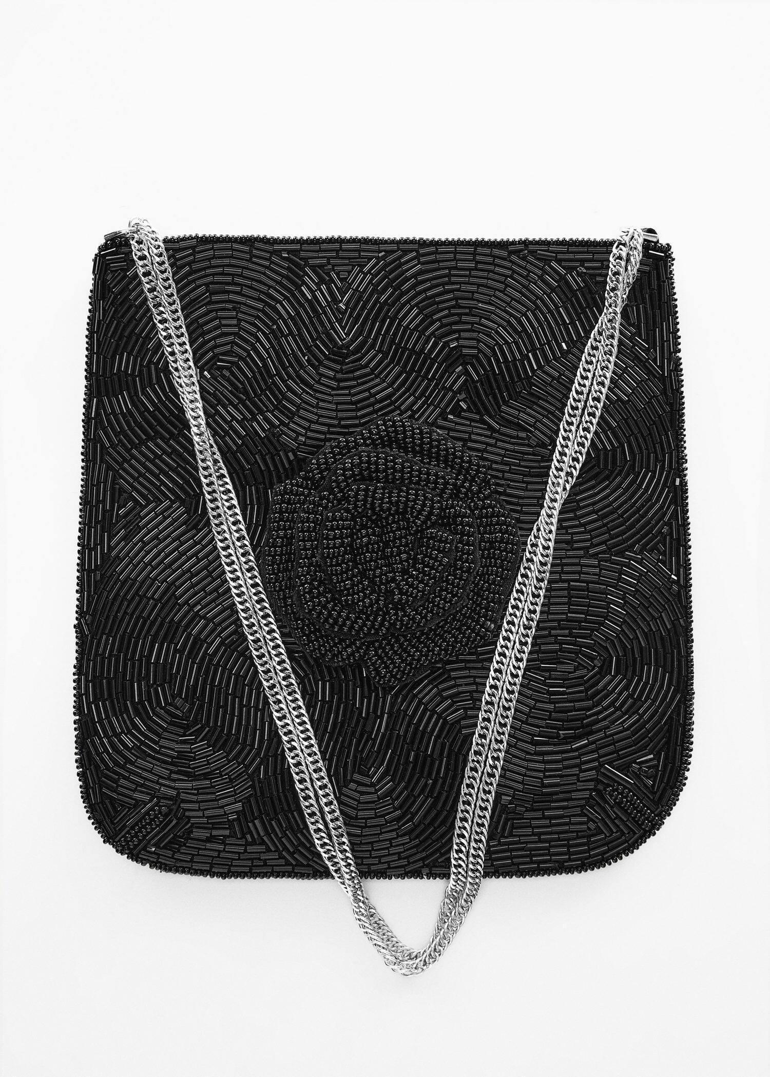 Mango - Black Chain Bead Bag