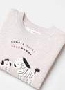 Mango - Brown Lt-Pastel Printed Cotton Sweatshirt, Kids Girls