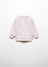 Mango - Brown Lt-Pastel Printed Cotton Sweatshirt, Kids Girls