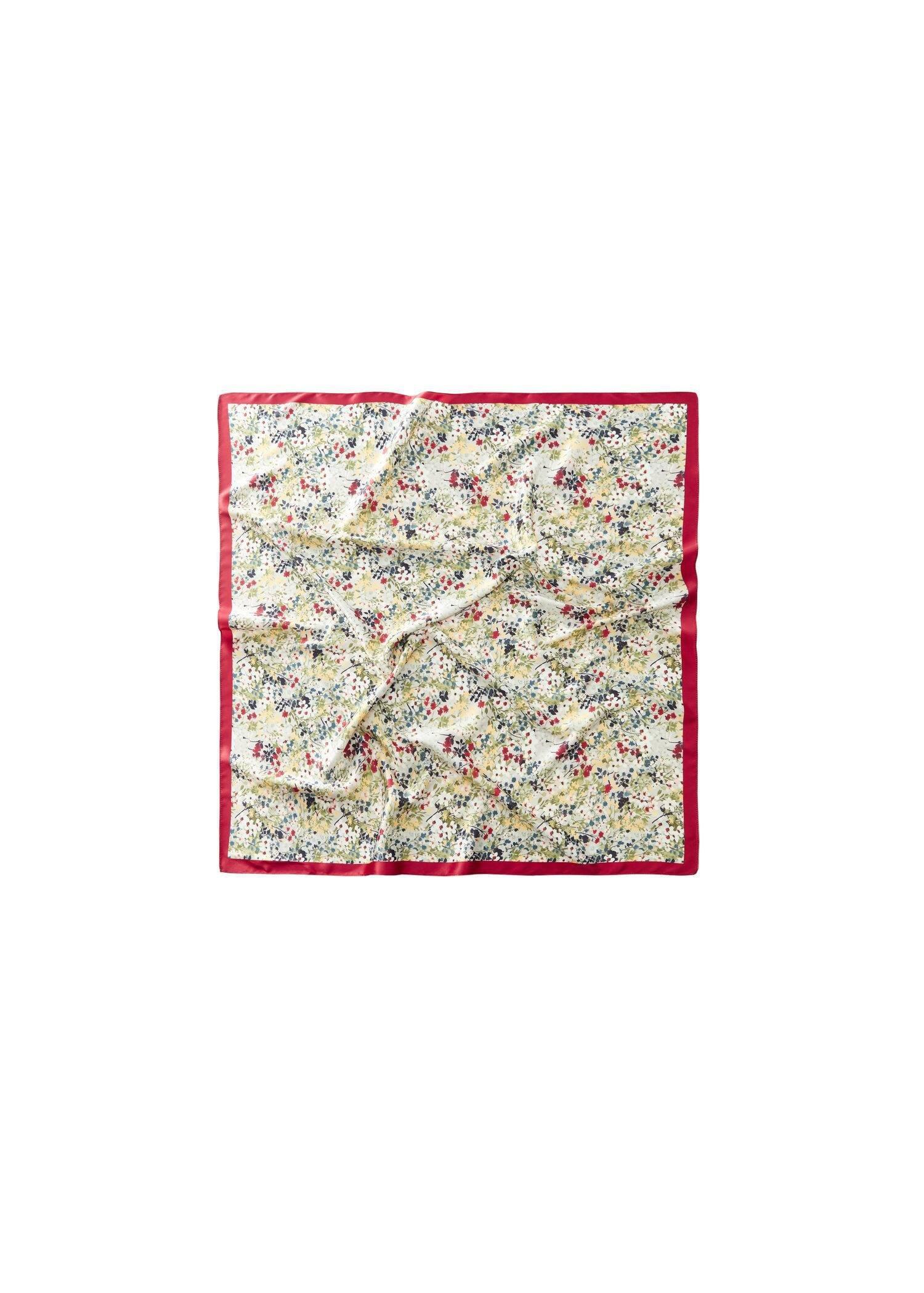 Red Floral Printed Scarf, , large image number 3