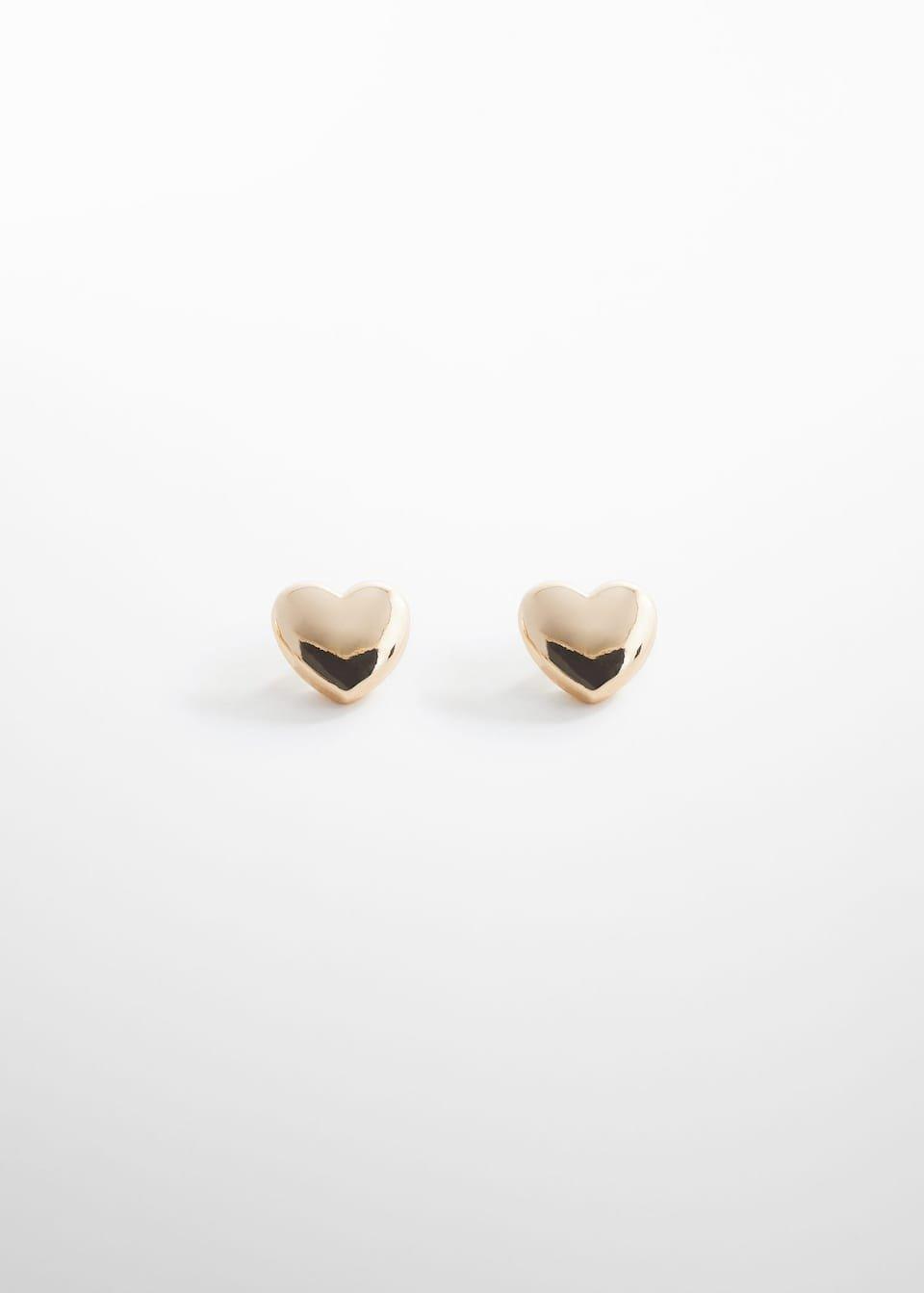 Gold Heart-Shape Earrings, , large image number 2