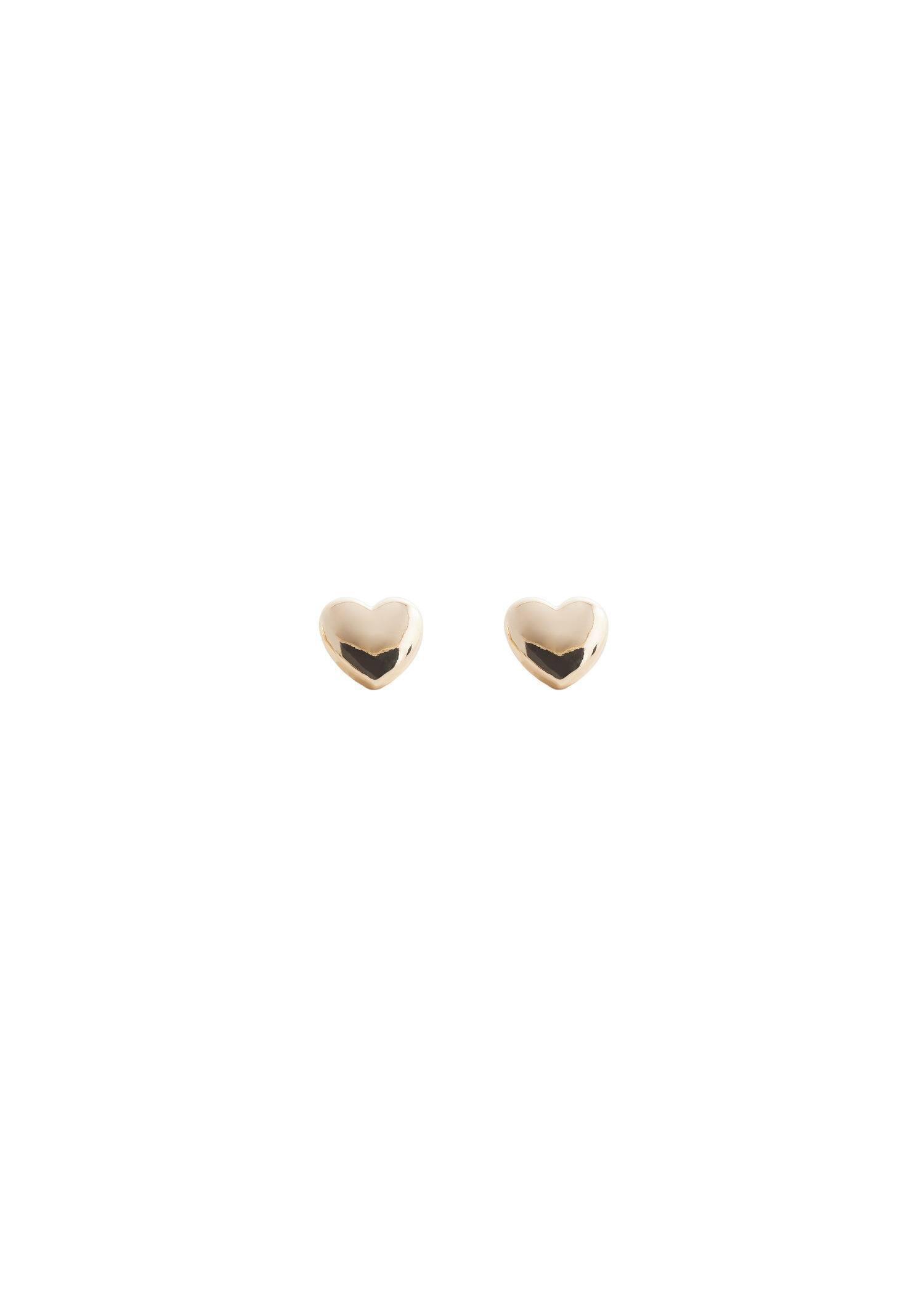 Gold Heart-Shape Earrings, , large image number 4