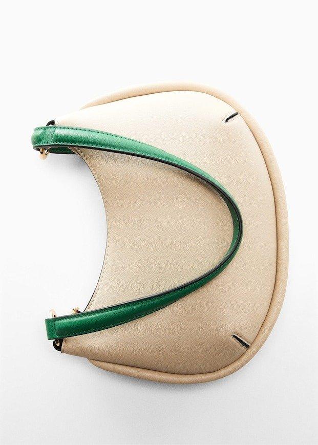 Beige Bicolor Shoulder Bag, , large image number 10