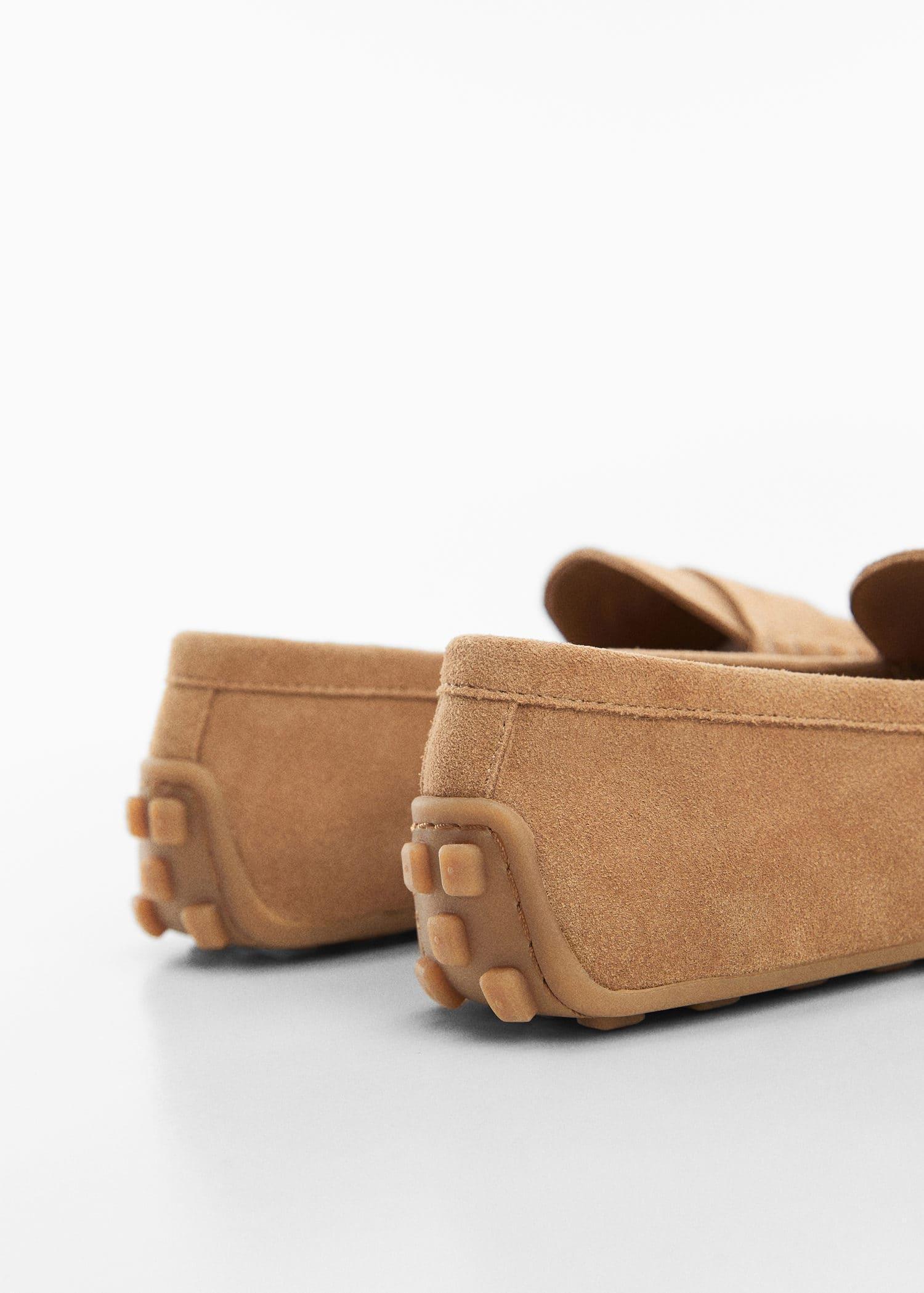 Mango - Brown Suede Leather Moccasin
