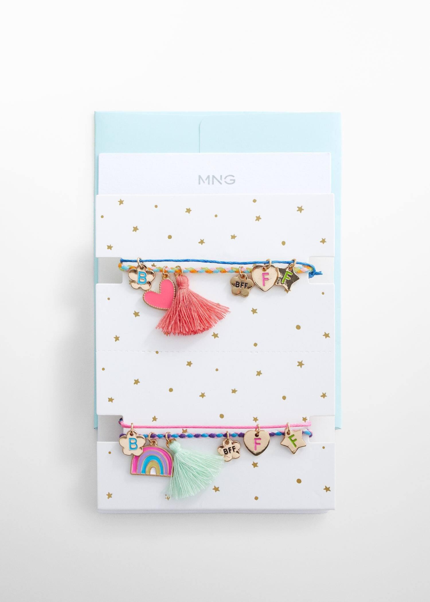 Purple Best Friends Bracelets - Set Of 4, Kids Girls, , large image number 2