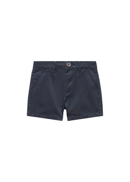 Mango - Navy Chino Bermuda Shorts, Kids Boys