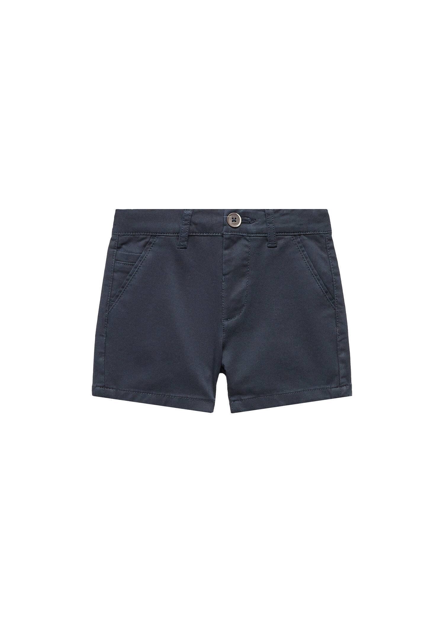 Mango - Navy Chino Bermuda Shorts, Kids Boys