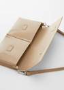Mango - Beige Patent Leather Effect Bag