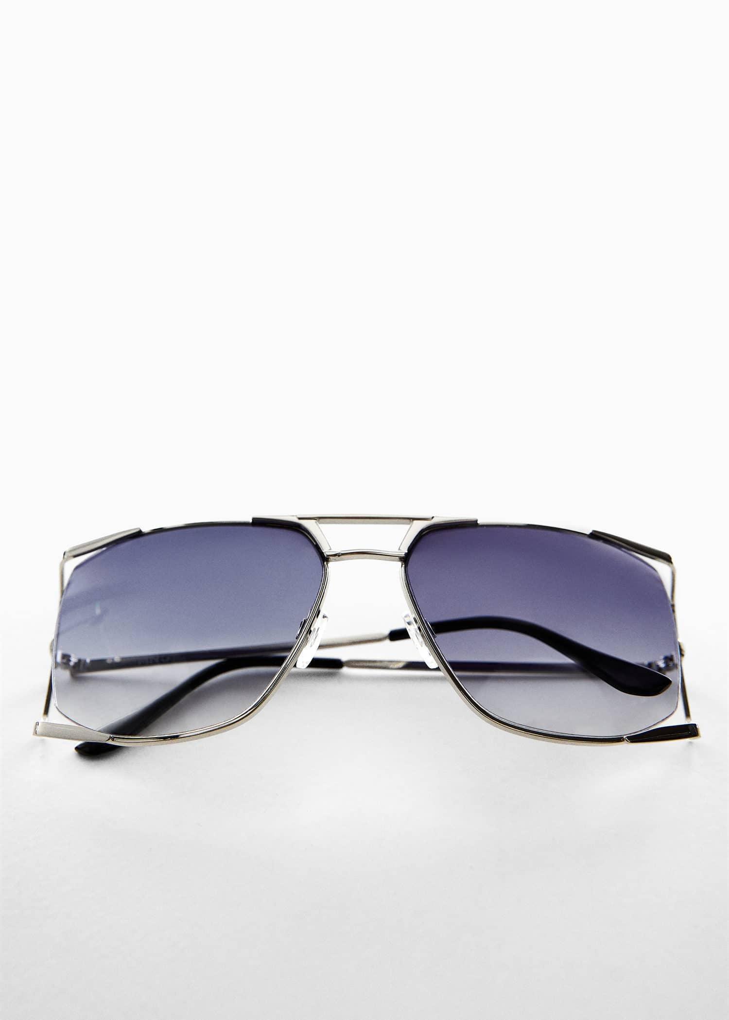 Mango - Silver Metallic Frame Sunglasses