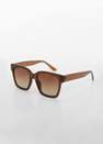 Mango - Brown Squared Frame Sunglasses