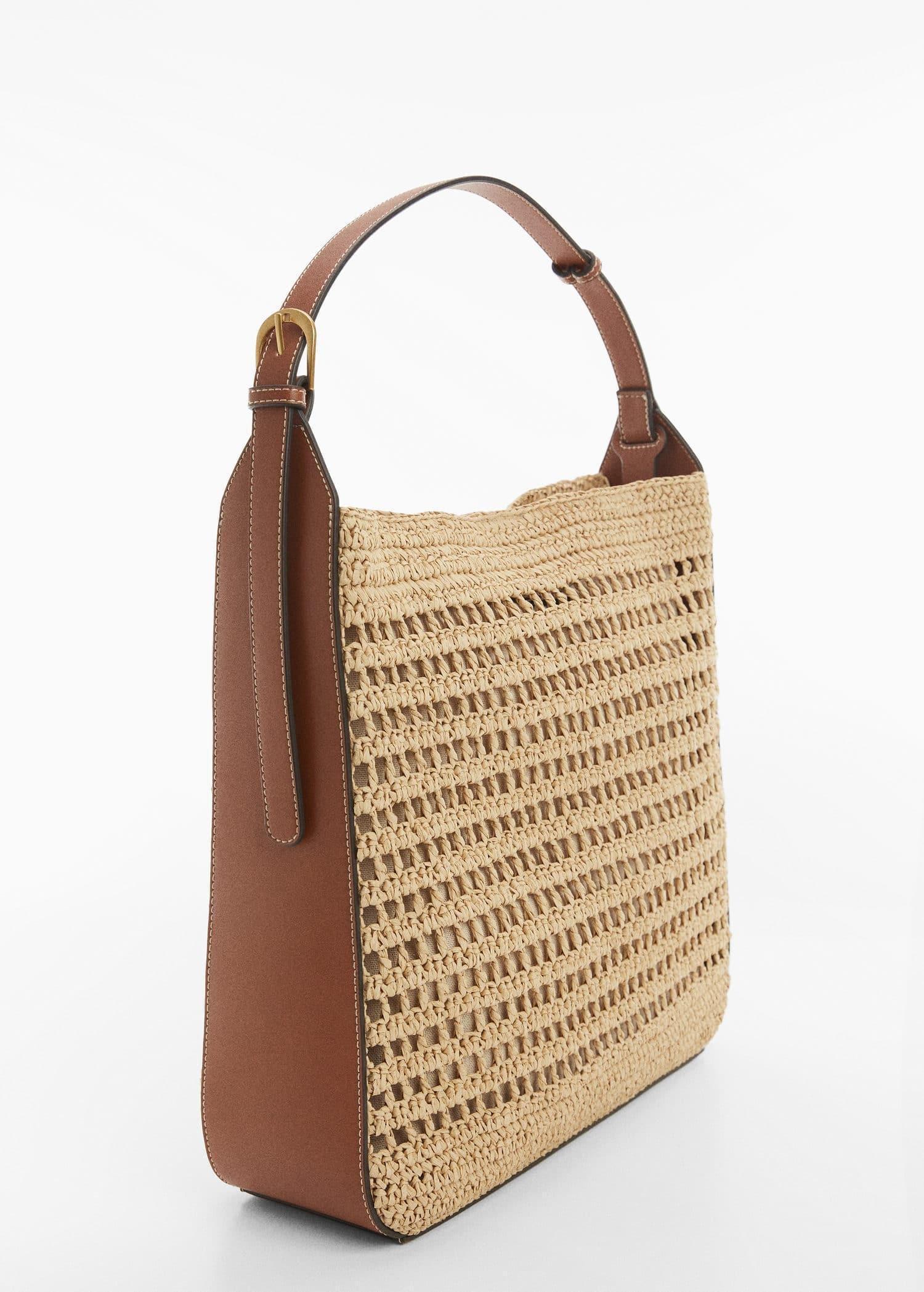 Brown Natural Fibre Sack Bag, , large image number 0