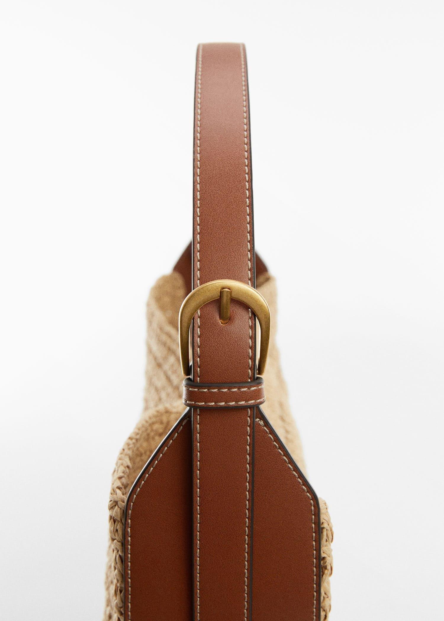 Brown Natural Fibre Sack Bag, , large image number 1