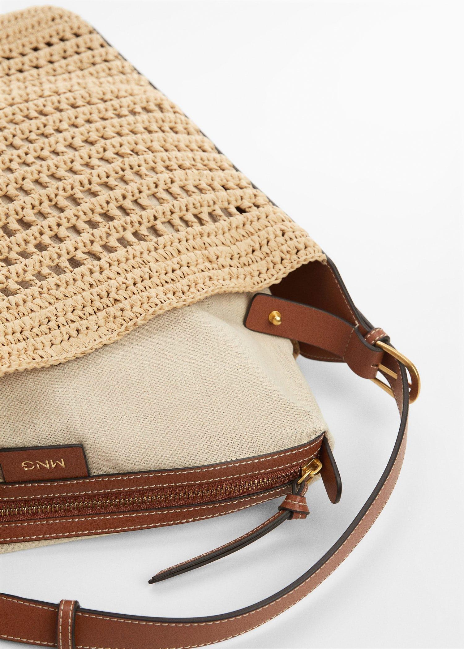 Brown Natural Fibre Sack Bag, , large image number 4