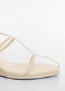 Mango - White Leather Straps Sandals