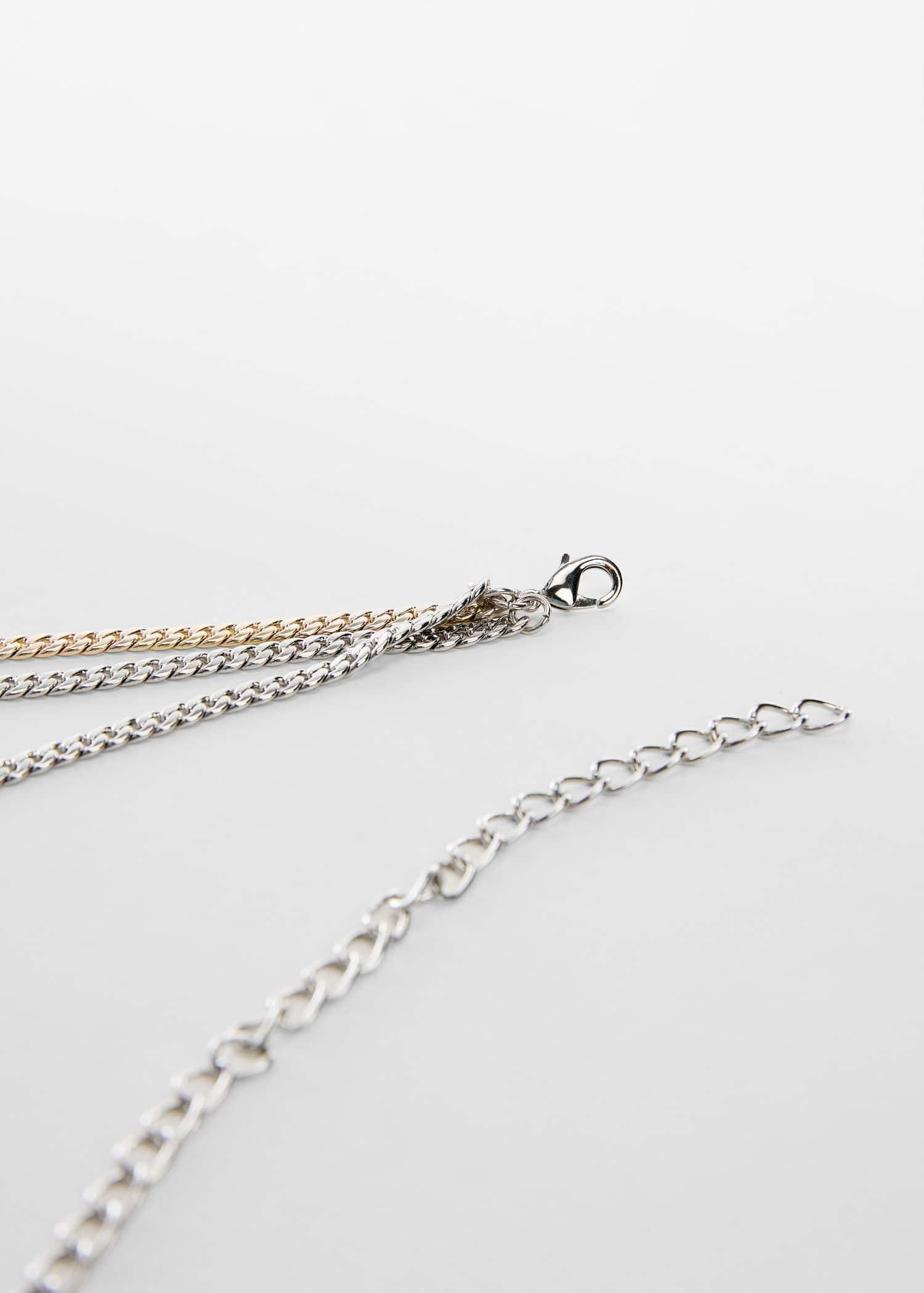 Silver Triple-Beaded Chain Belt, , large image number 1