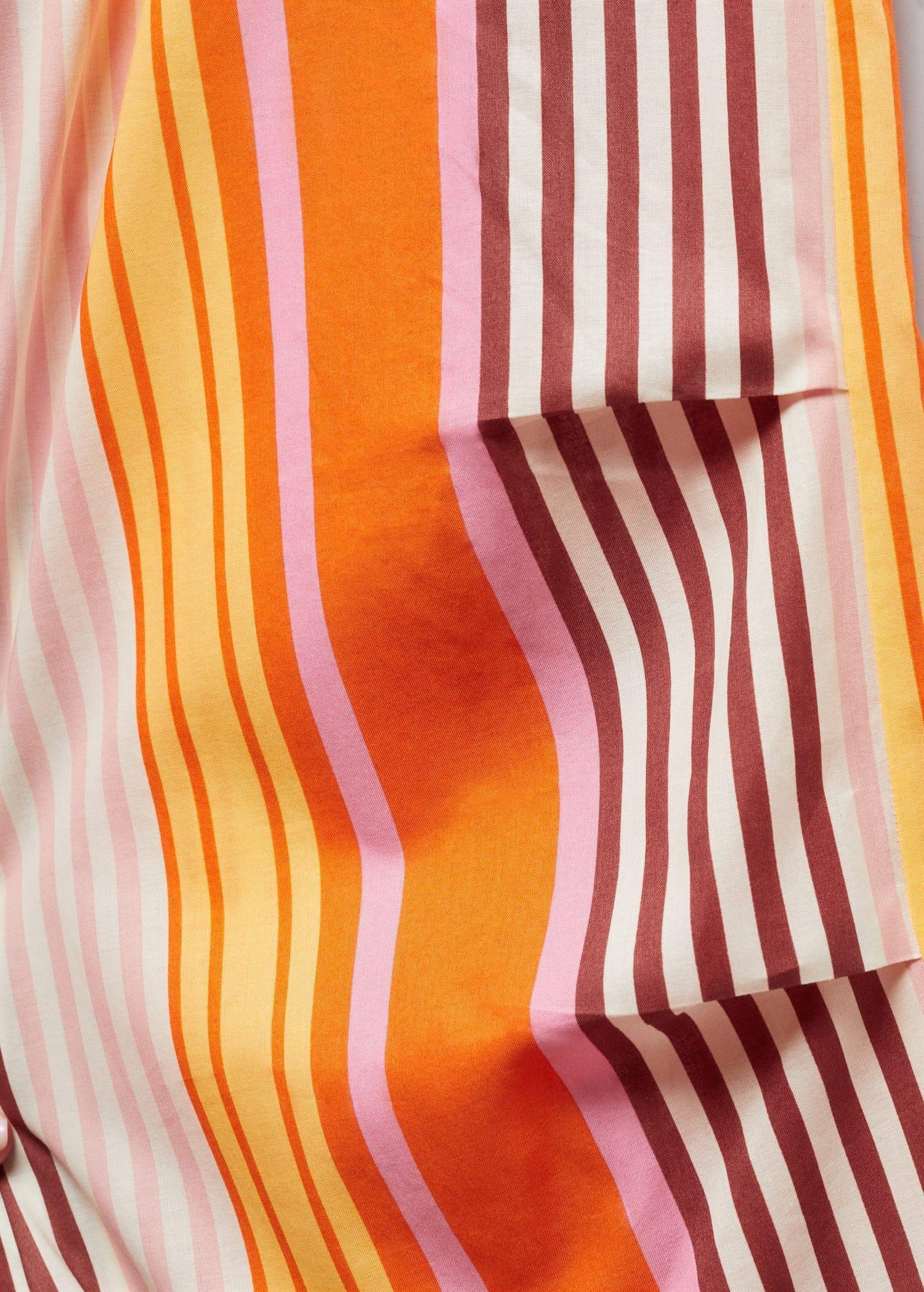 Orange Parachute Pants Striped Print, , large image number 2
