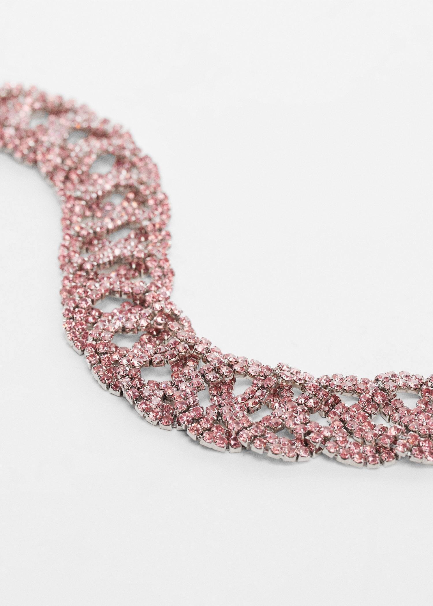 Pink Strass Braided Belt, , large image number 1