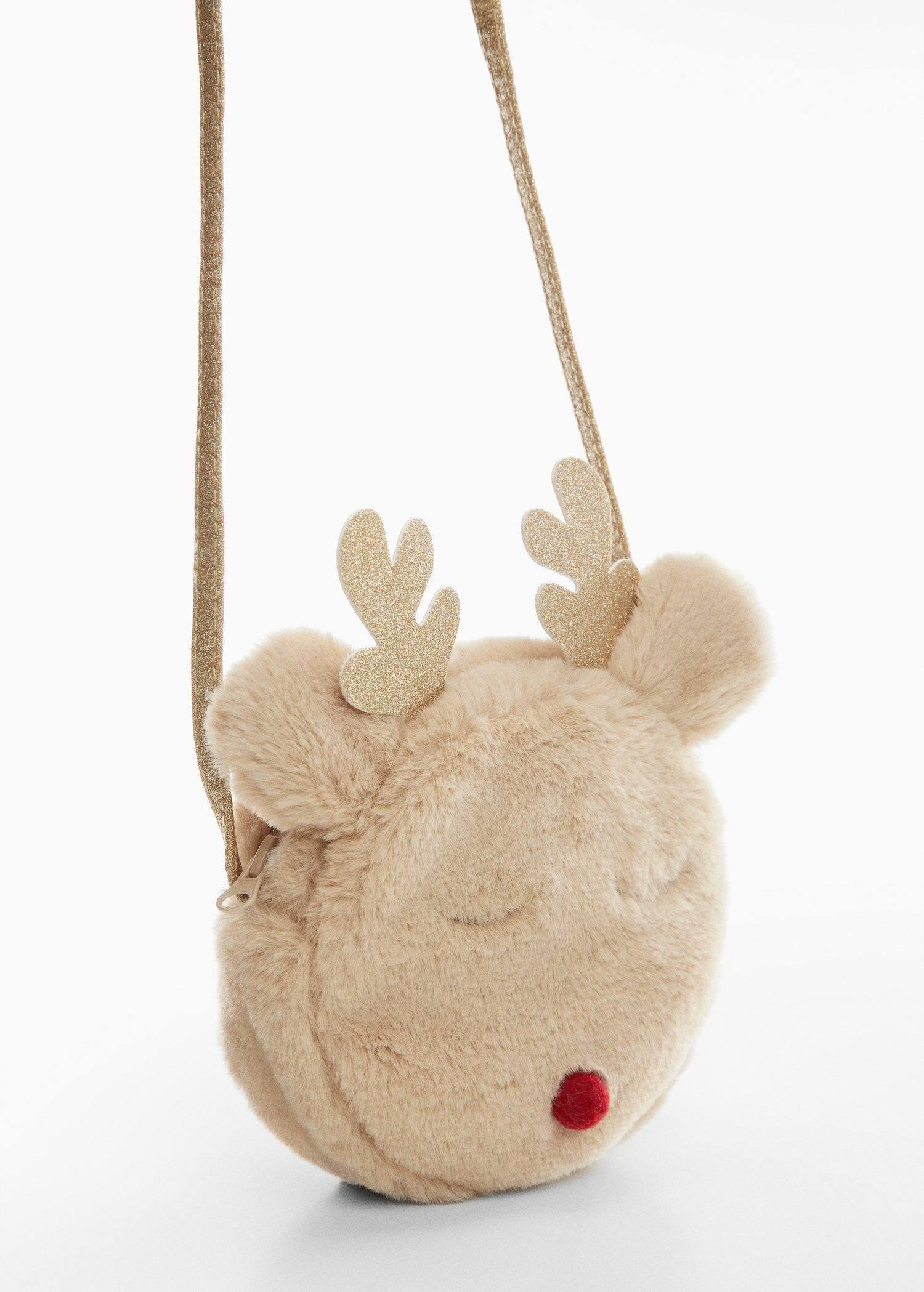 Brown Reindeer Bag, Kids Girls, , large image number 0