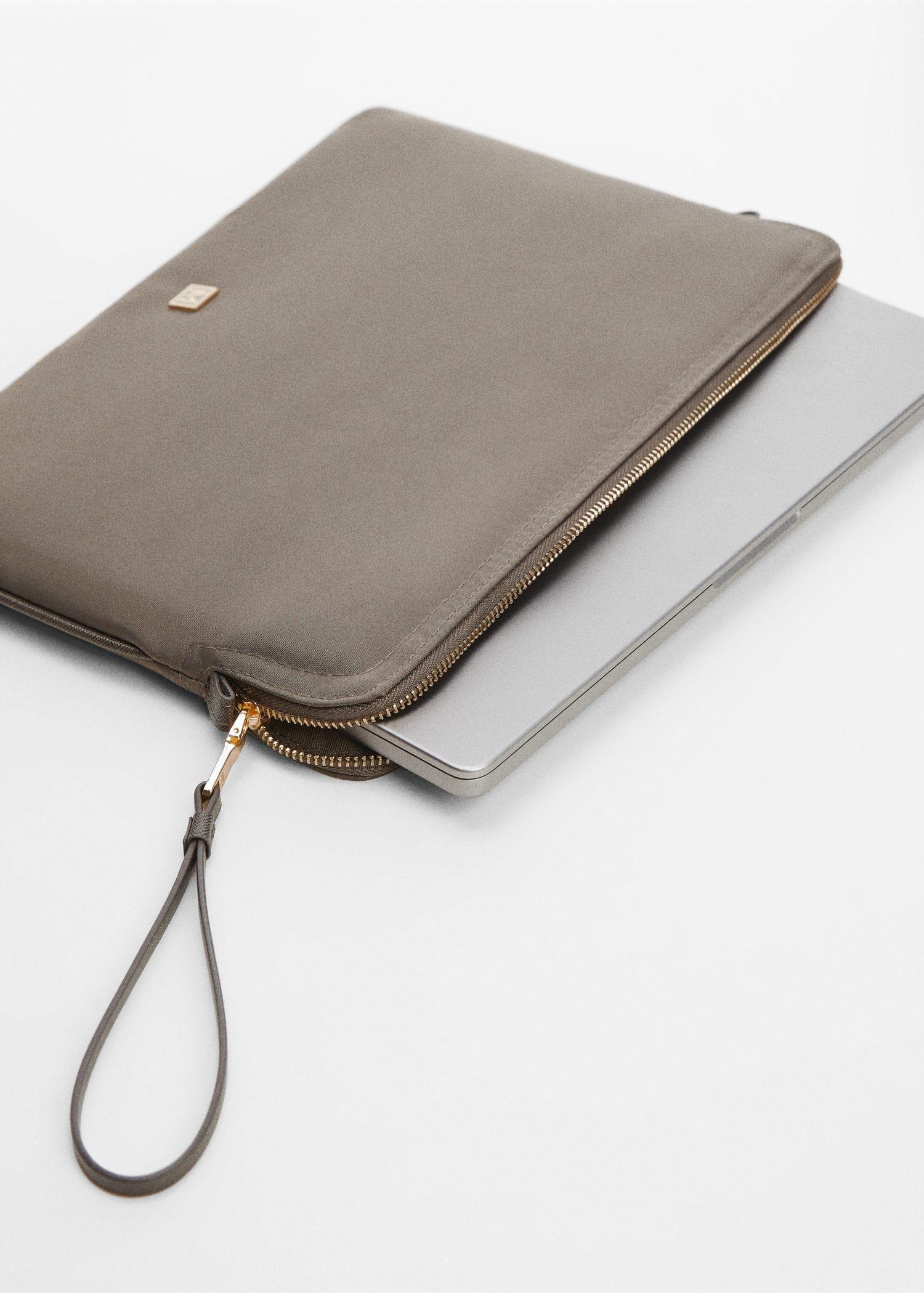 Grey Double-Compartment Laptop Case, , large image number 4