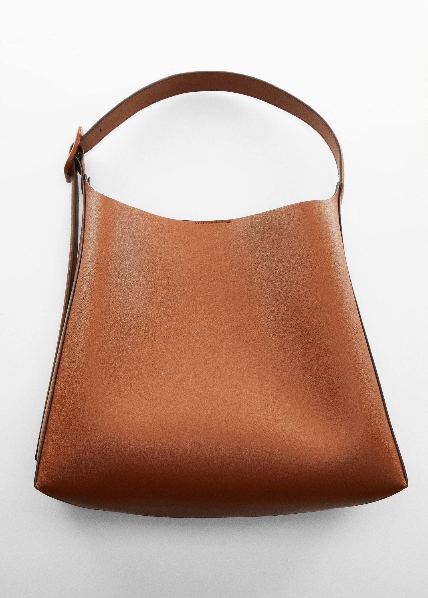 Mango - Brown Shopper Bag With Buckle