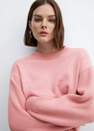 Mango - Pink Round-Neck Knitted Sweater