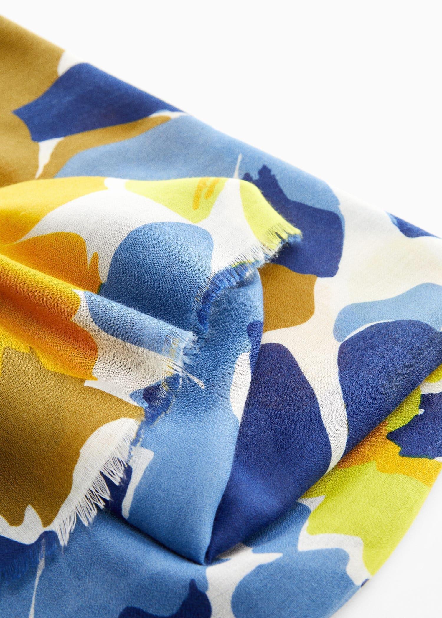 Multicolour Floral Print Scarf, , large image number 1