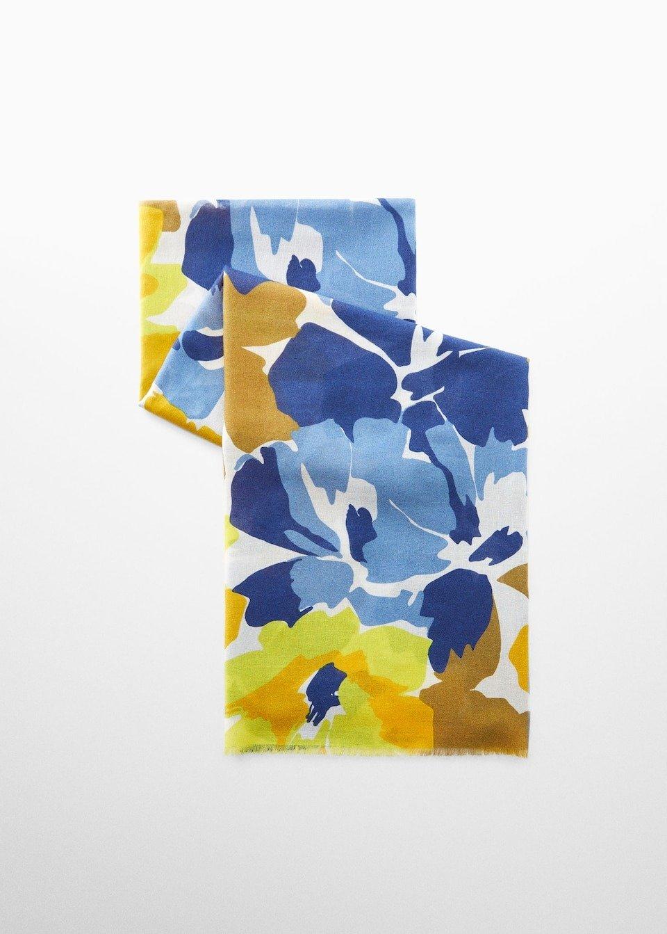 Multicolour Floral Print Scarf, , large image number 2