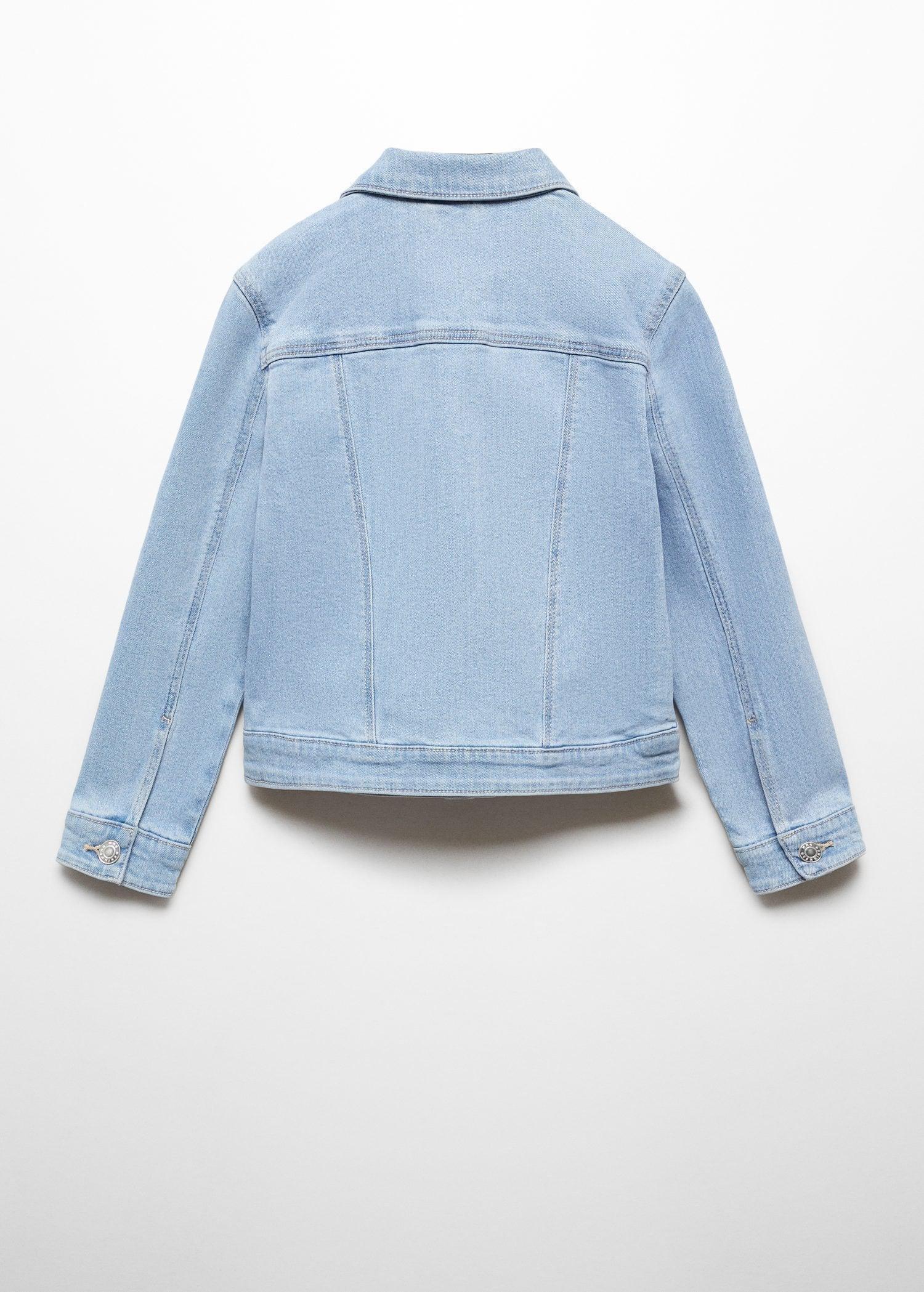 Mango - Blue Denim Cotton Jacket, Kids Girls