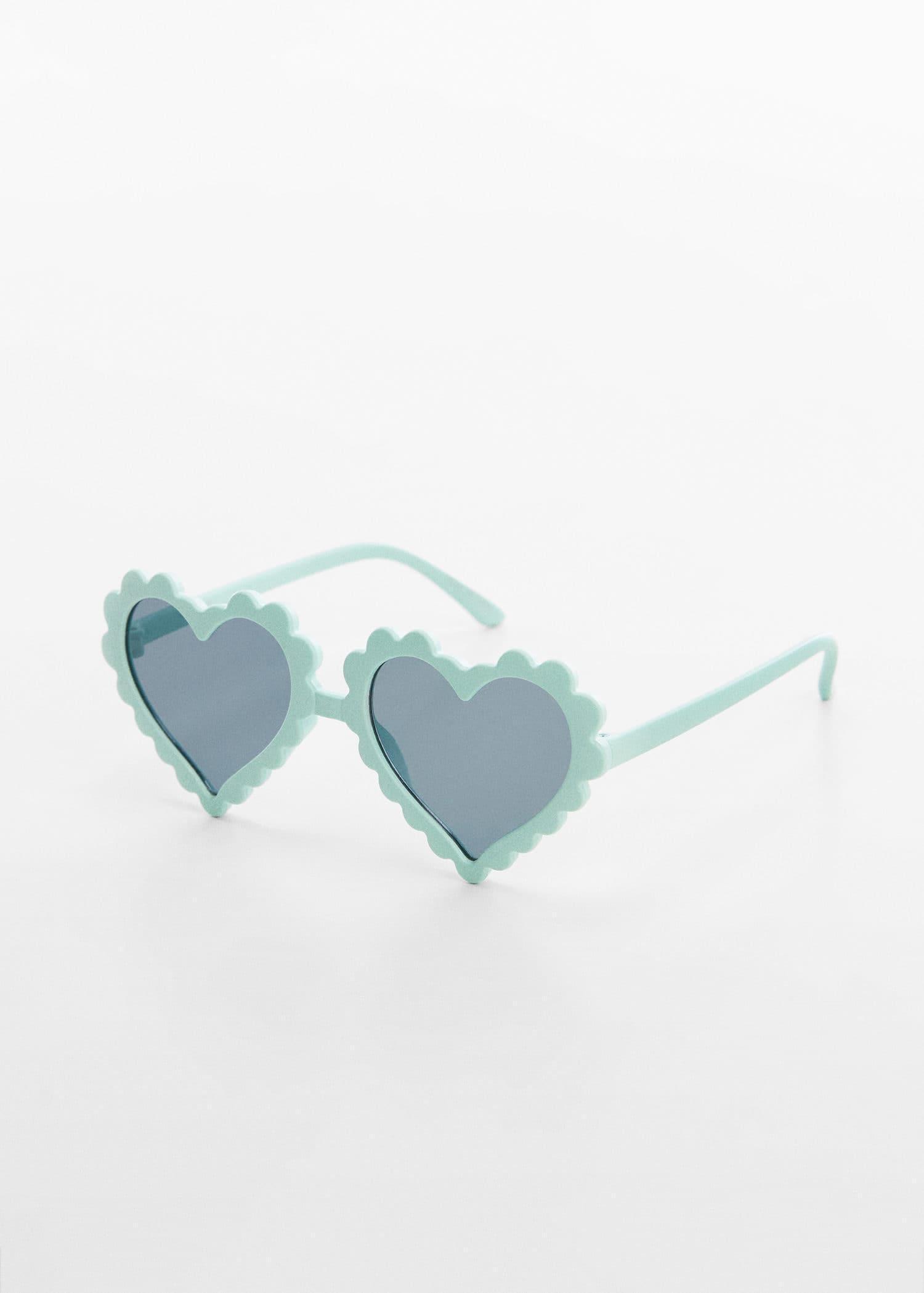 Green Heart Shape Sunglasses, Kids Girls, , large image number 0