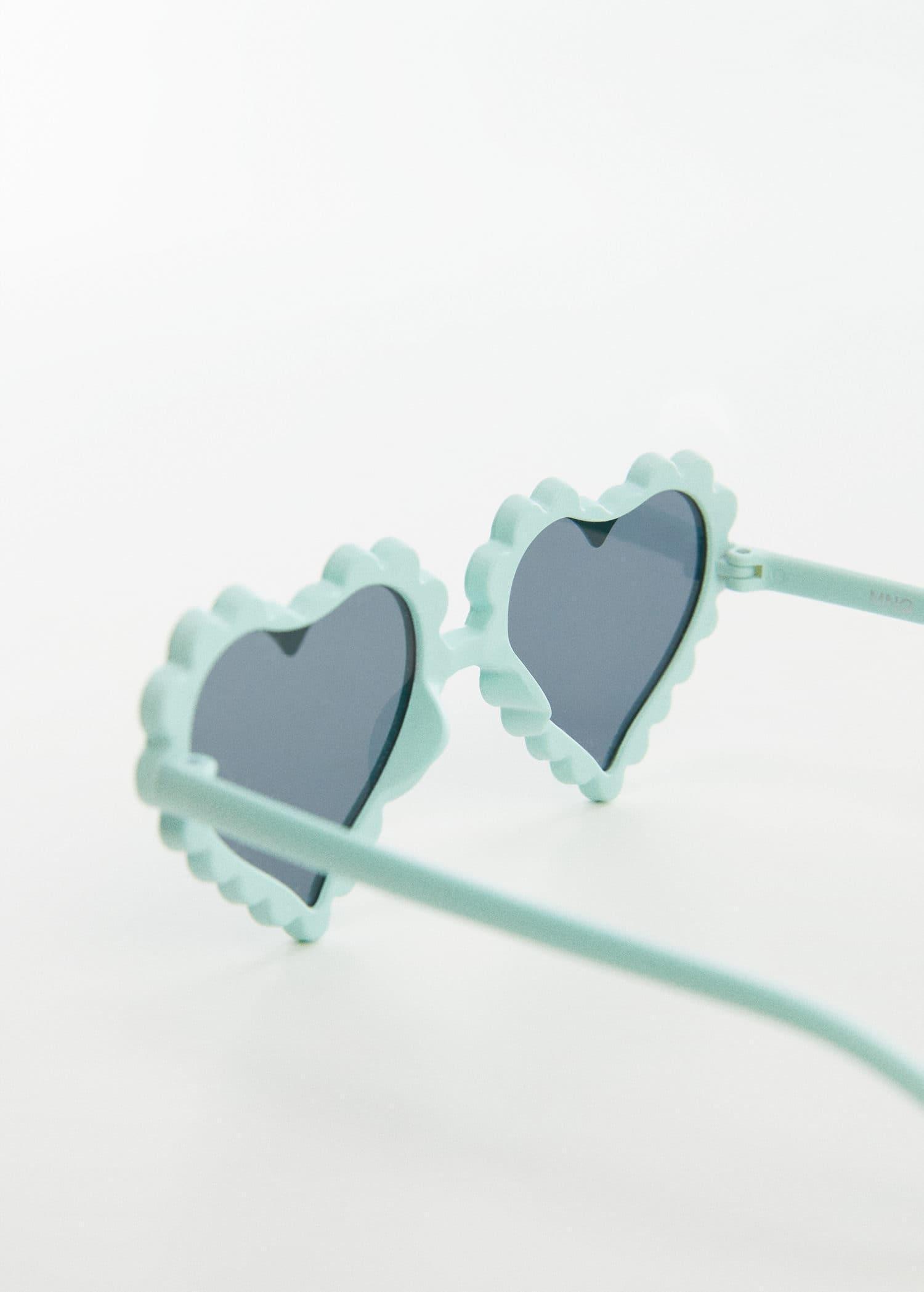 Green Heart Shape Sunglasses, Kids Girls, , large image number 1