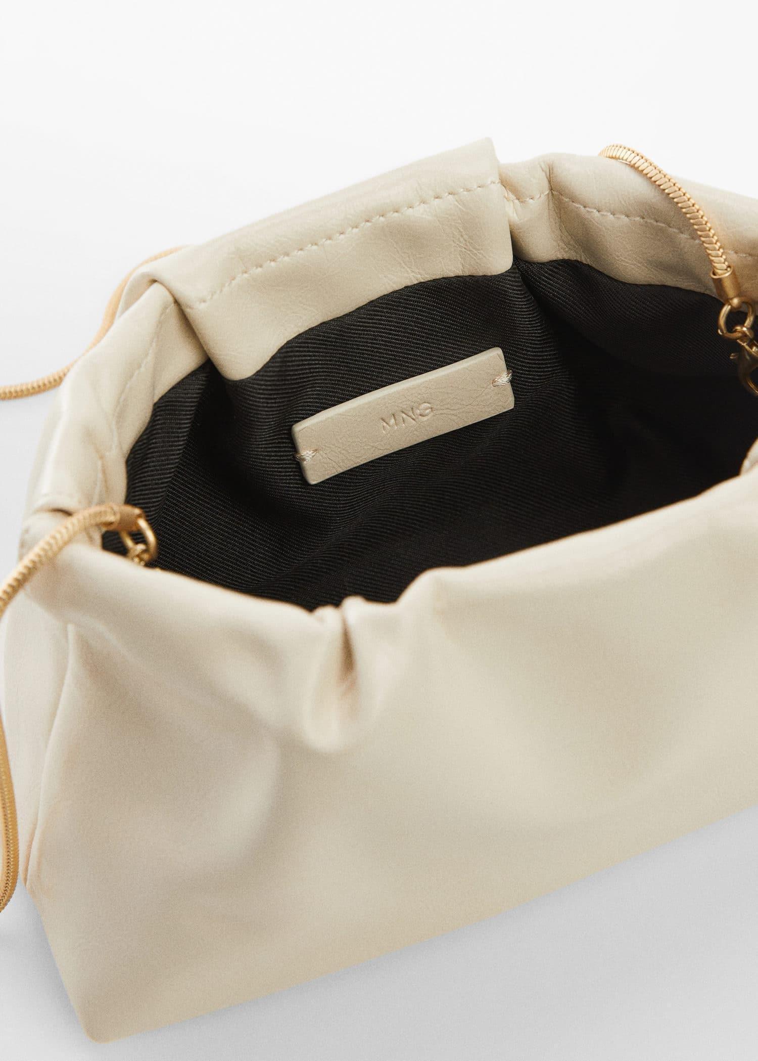 Mango - Beige Quilted Chain Bag