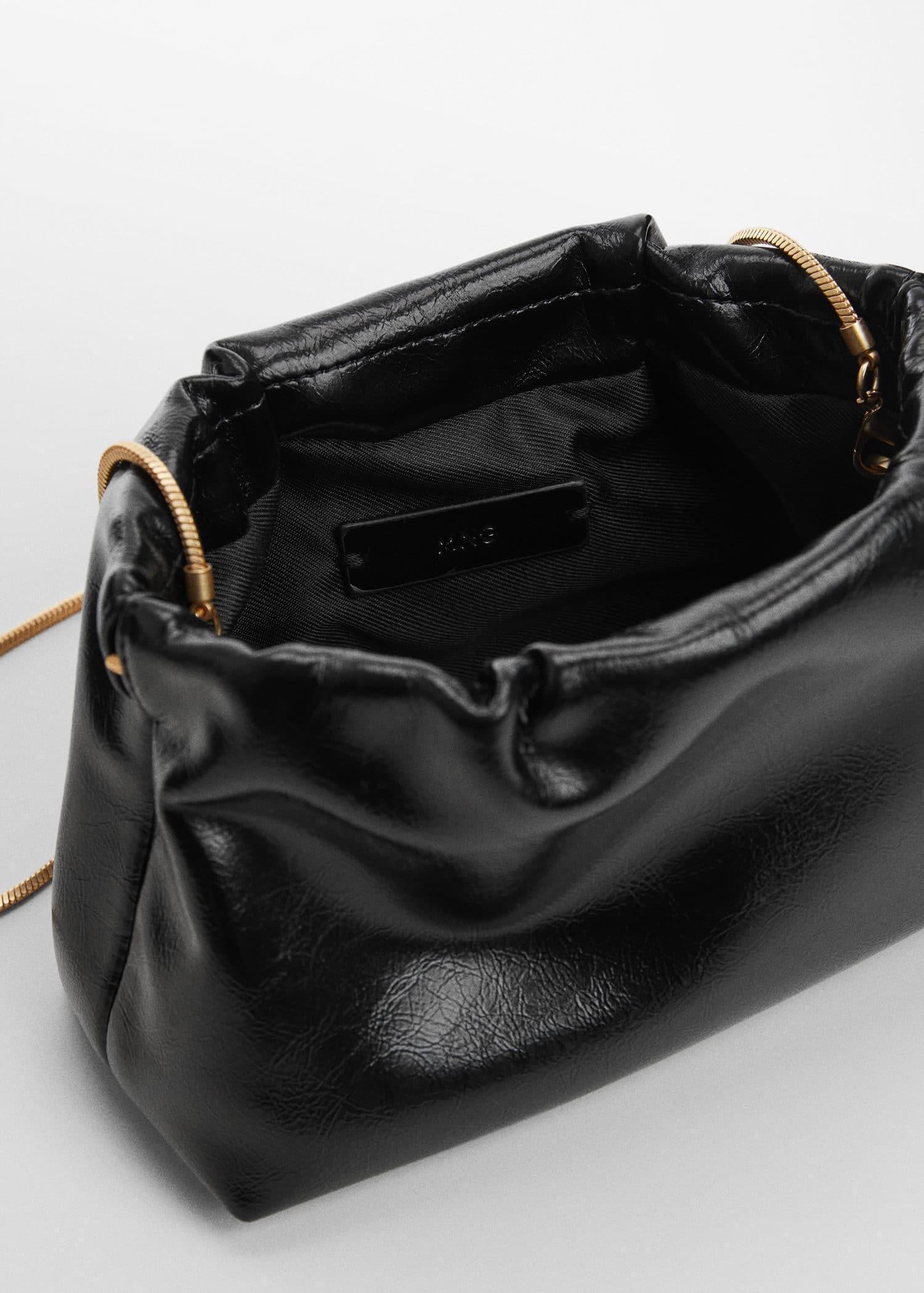 Mango - Black Quilted Chain Bag
