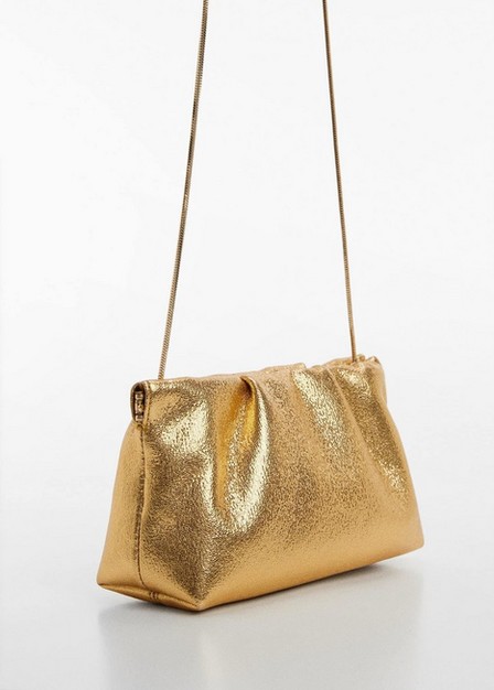 Mango - Gold Quilted Chain Bag