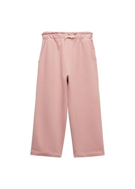 Mango - Pink Cotton Culotte Trousers, Kids Girls